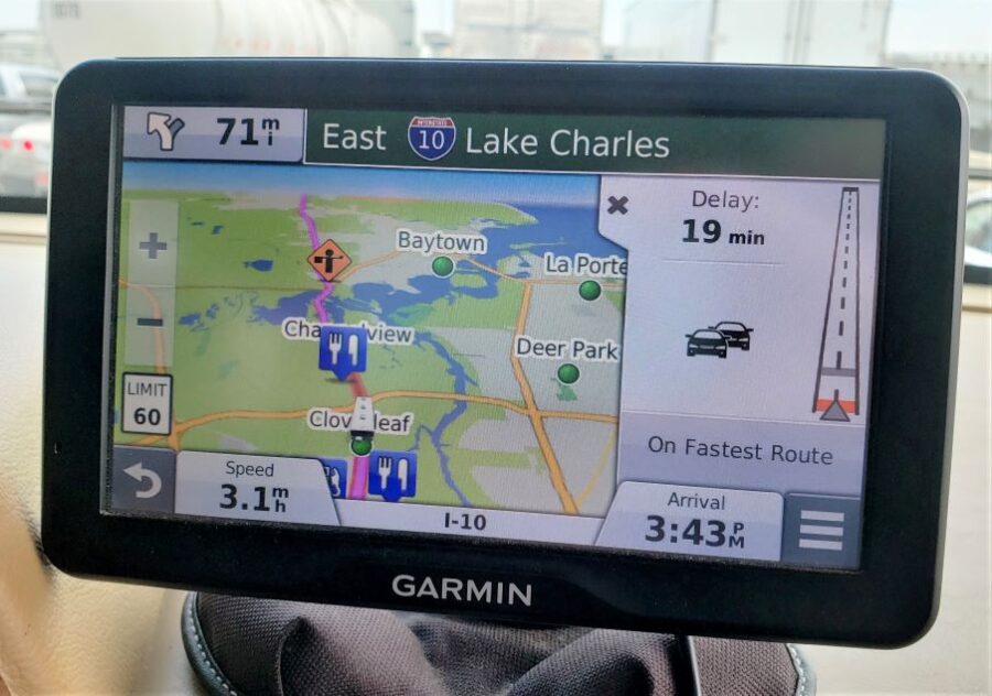 Using a GPS helps with campground planning and travel times to destination.