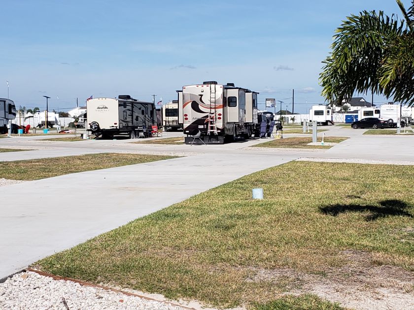 RV campgrounds have open RV sites at times.