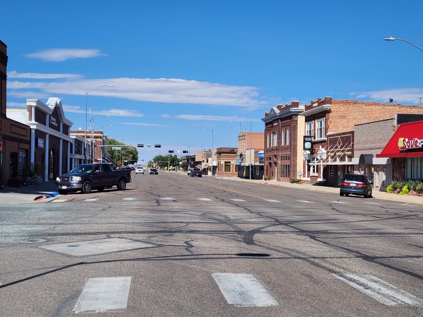 This is what downtown Gering, NE looks like on the day we visited.