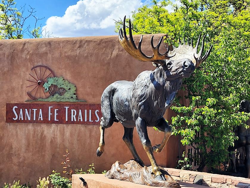 Santa Fe Trails Moose Sculpture