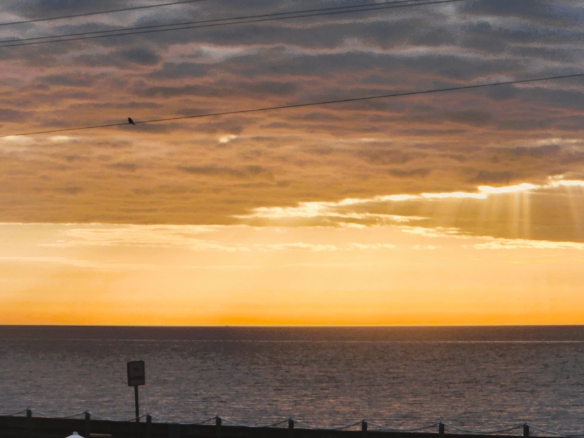 Town of Waveland coastal area looking out into the Gulf of Mexico.