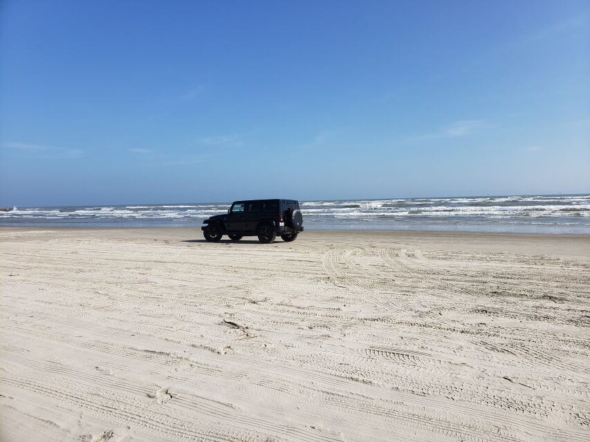 The beaches on Mustang Island, Texas