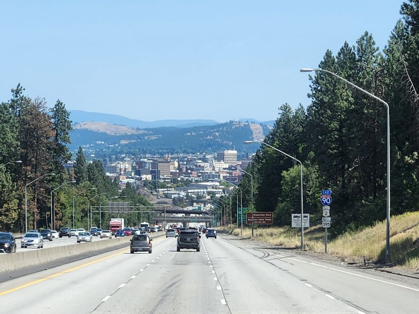 This is a view coming into Spokane, Washington.