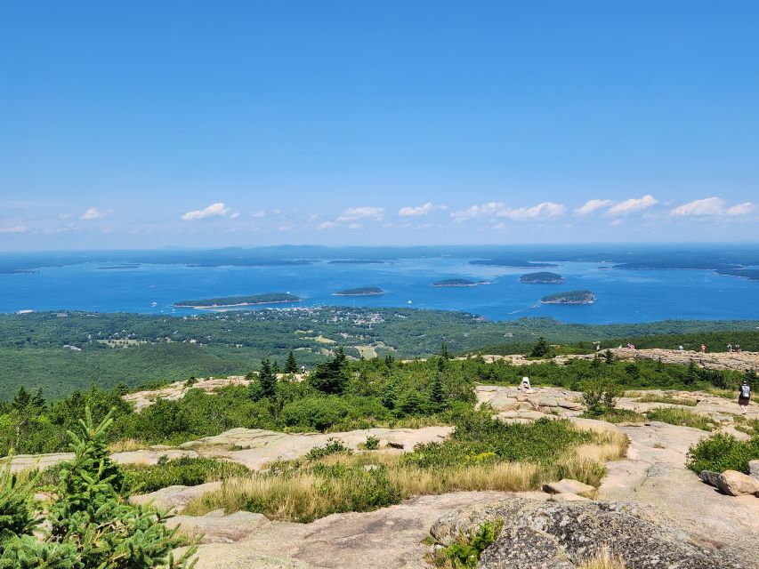 This is a view of Bar Harbor and Frenchman's Bay from atop Cadillac Mountain in Acadia National Park.