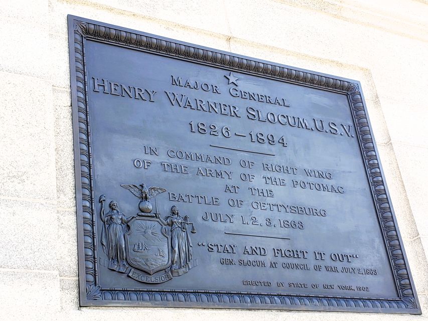 This is one of many monument plaques at The Gettysburg National Military Park