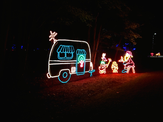 To plan Holidays on the road, what do you do and how do you do it! Santa is talking it over with his reindeer by the campfire.